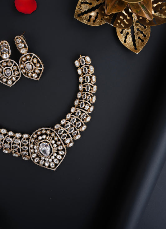 PARTYWEAR NECKSET (WHITE)