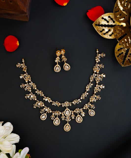 WATER DROP NECKSET (WHITE)