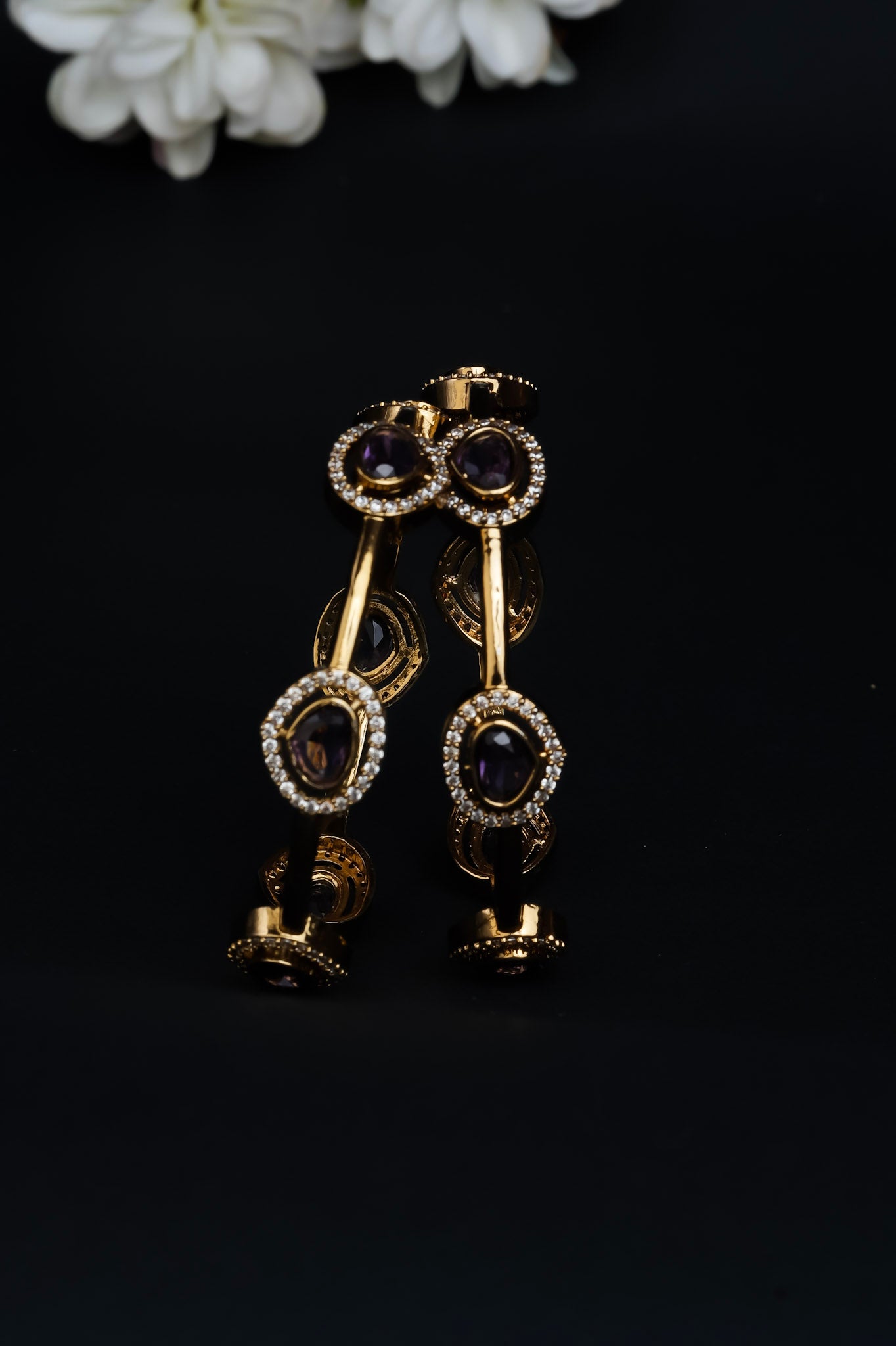 PURPLE STONE NECKSET