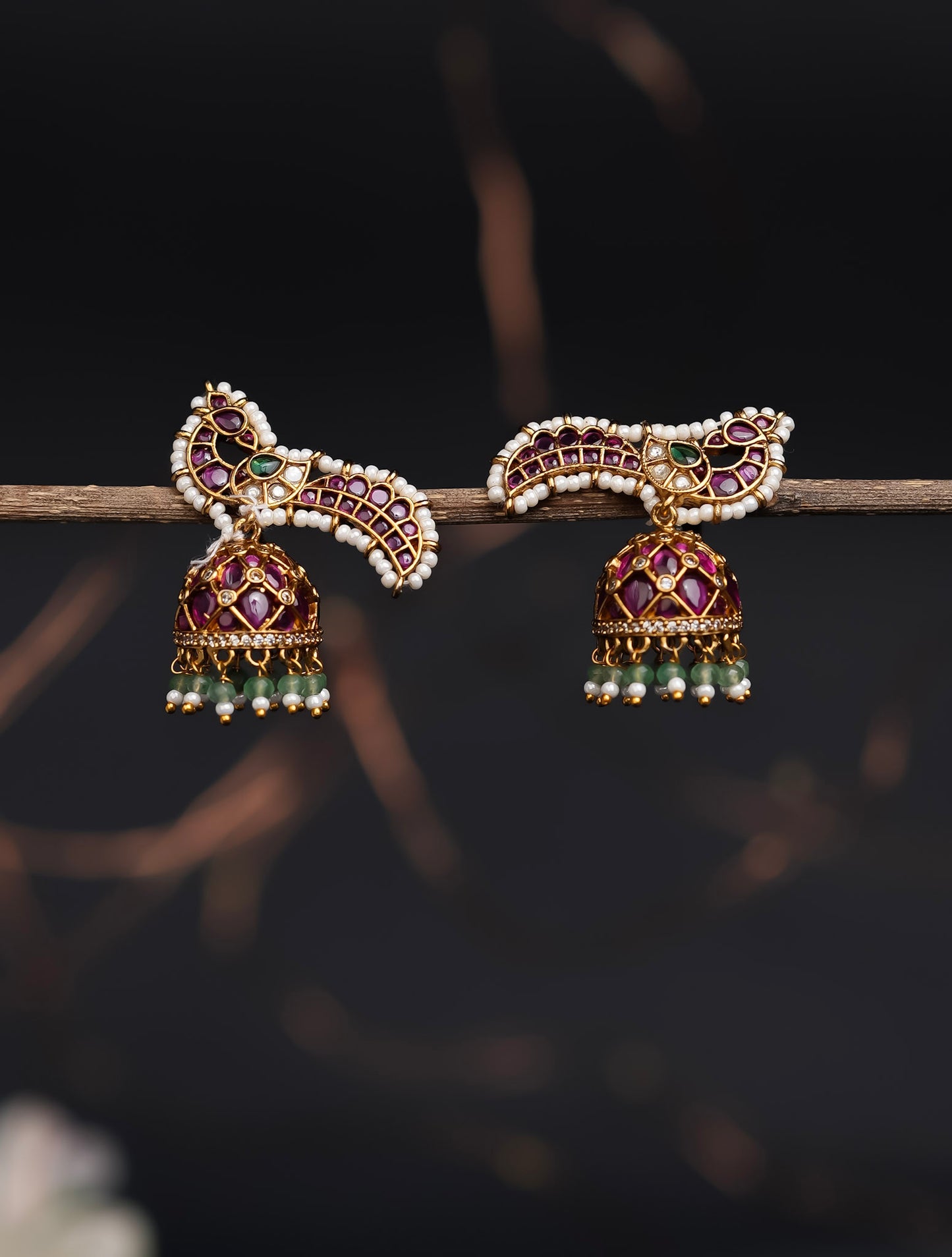 PEACOCK JHUMKAS - 1