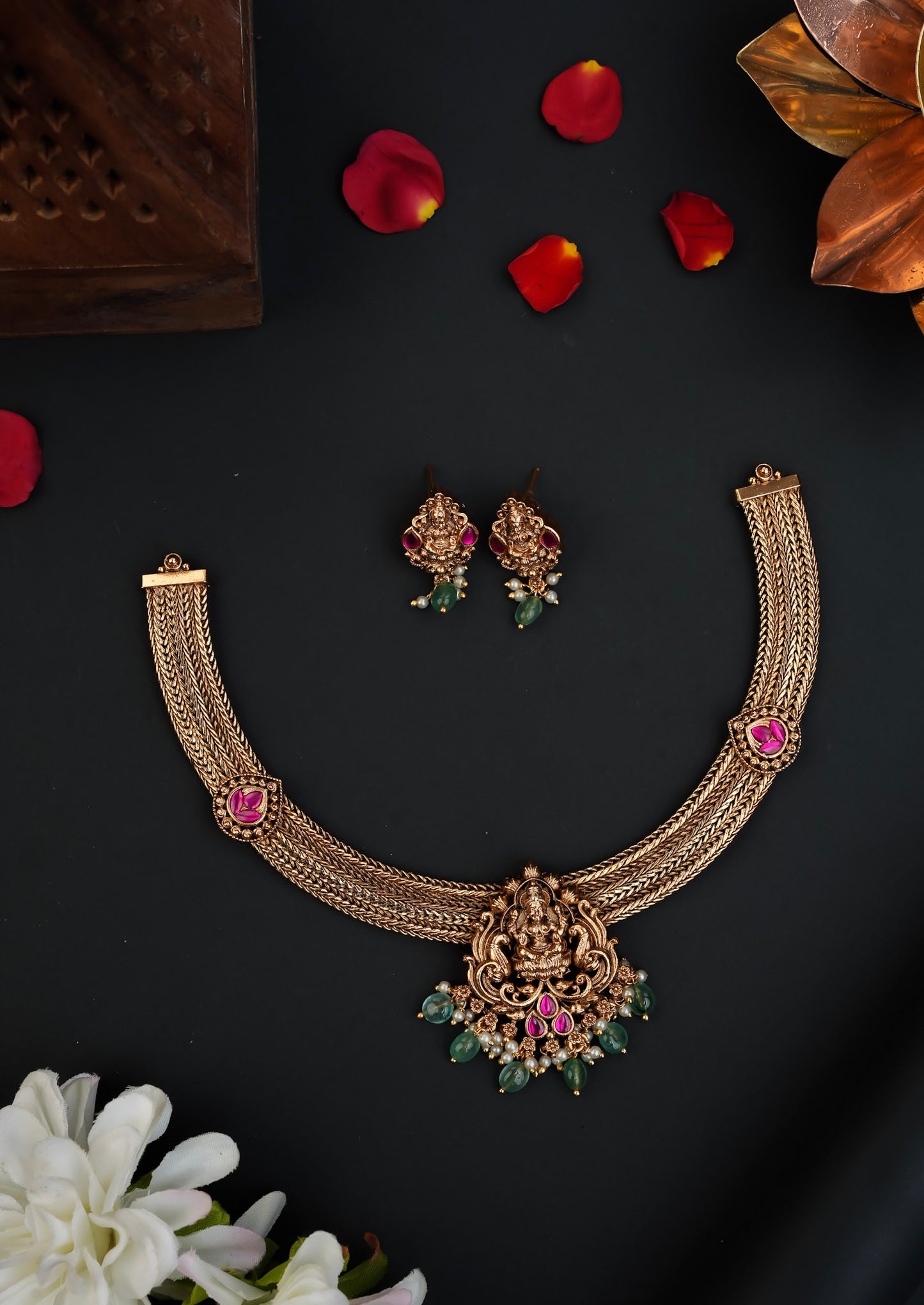 JADAU GOLD LOOKALIKE NECKSET