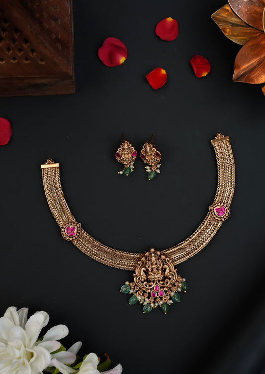 JADAU GOLD LOOKALIKE NECKSET