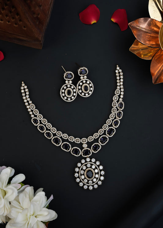 TWO LAYER NECKSET (PURPLE)