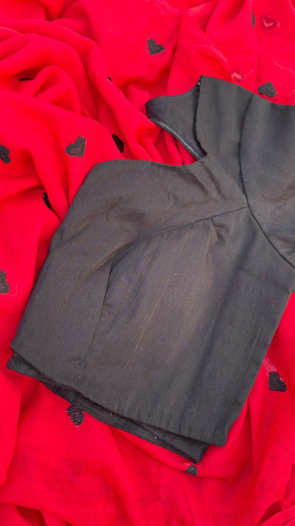 RED MUL COTTON SAREE