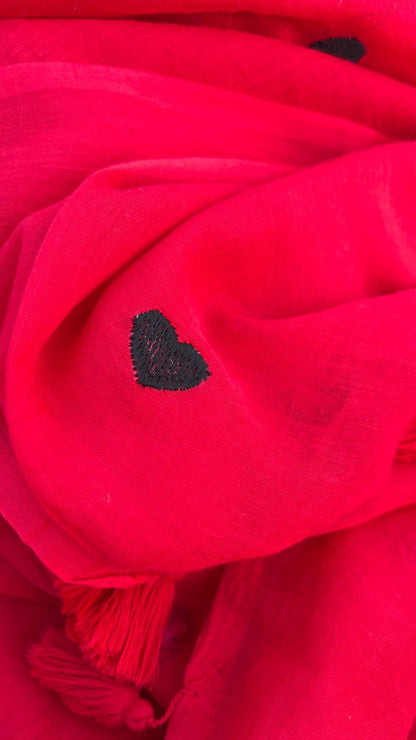 RED MUL COTTON SAREE