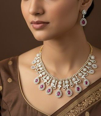 GJ POLISH NECKSET (PINK)