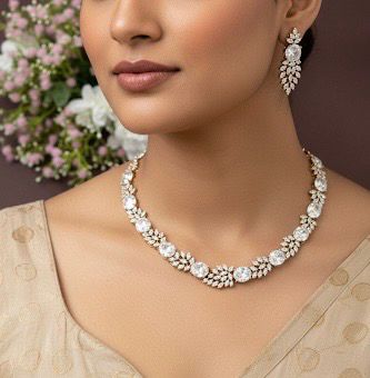 LEAF NECKSET (WHITE)