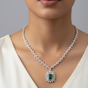 AD STONE NECKSET (GREEN)