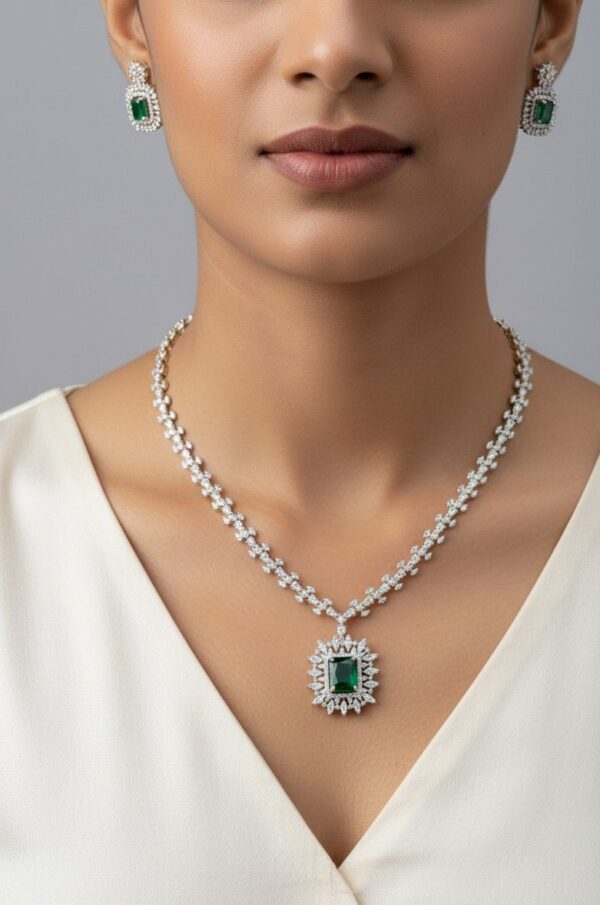 AD STONE NECKSET (GREEN)