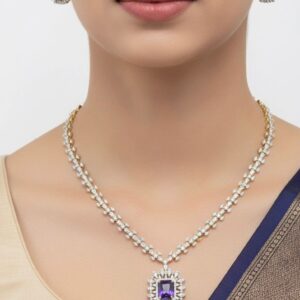AD STONE NECKSET (PURPLE)