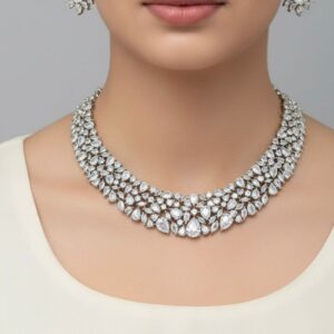 DIAMOND LOOKALIKE NECKSET