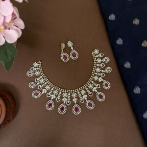 GJ POLISH NECKSET (PINK)