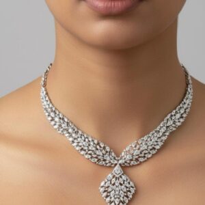 DIAMOND LOOKALIKE NECKSET