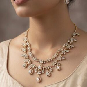 WATER DROP NECKESET (WHITE)