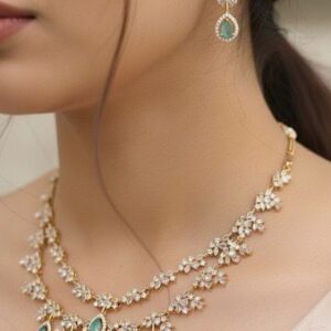 WATER DROP NECKSET (MINT GREEN)