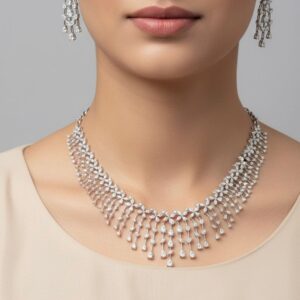 DIAMOND LOOKALIKE NECKSET