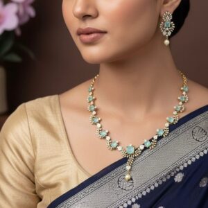 FLORAL NECKSET (MINT GREEN)