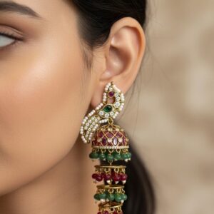 PEACOCK JHUMKAS